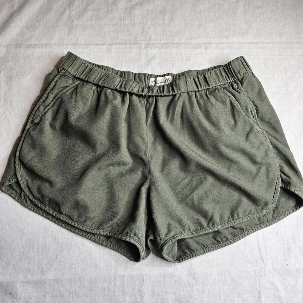 Madewell Women's Kale Green Allways Pull-On Shorts Casual Athletic Size Midium